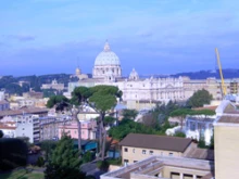  The view of St. Peter's Basilica from the Pontifical North American College