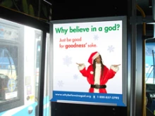 One of the ads the Humanist Association is placing on D.C. buses