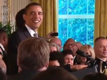 President Obama at the LGBT reception 