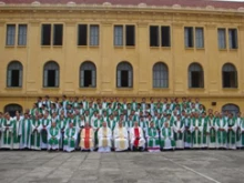 Priests gathered at the major seminary for their annual training session