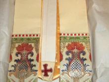 The stole of St. John Neumann that the president will present to Pope Benedict. 