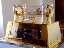 The reliquary containing the tibia of St. Mary Magdalene