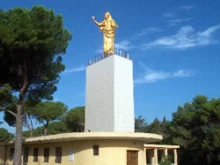 The statue of Mary known locally as "Madonnina."