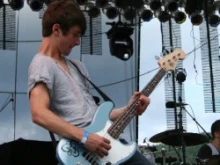 Bassist Matt Gennetti, of Glenridge, uses his musical talents at SoulFest on Gunstock Mountain in Gilford,&#8200;N.H. / Photo 