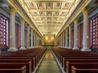 Saint Peter in Chains Cathedral on W 8th Street in Cincinnati, Ohio.