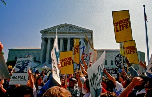 Supporters for and against legal abortion face off during a protest outside the United States Supreme Court. mark reinstein / Shutterstock