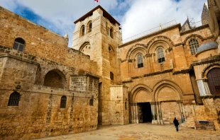 Church of the Holy Sepulchre in Old City of Jerusalem.   NickolayV/Shutterstock.