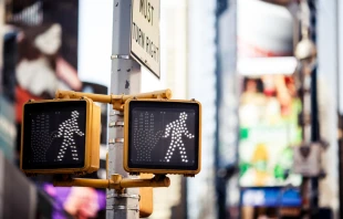 New York City traffic lights.   Andrey Bayda/Shutterstock