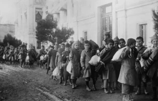 Armenian orphans being deported from Turkey, 1920.   Everrett Historical/Shutterstock