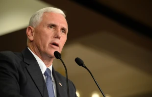 Vice President Mike Pence speaks to supporters at a rally in Chesterfield, Missouri, in 2016.   Shutterstock