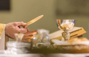 Stock image of the celebration of Mass.   Fabio Lotti/Shutterstock