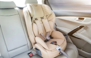 Image of a child's car seat.   Zatevahins/Shutterstock