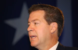 Sam Brownback speaking at “Washington Briefing 2007: Values Voter Summit.”   Frontpage/Shutterstock