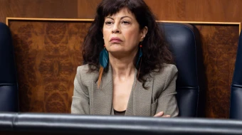 Ana Redondo, Spain’s minister of equality, is seen at the Spanish Congress of Deputies on Feb. 12, 2025.