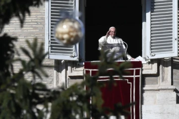 Pope Francis delivers his Angelus address at the Vatican, Dec. 12, 2021