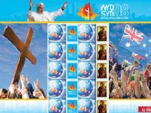 WYD08 logo and World Youth Day Icon of Our Lady featured in the stamp set