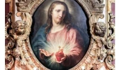 Painting of the Sacred Heart found in Rome’s Church of the Gesù, the mother church of the Society of Jesus, more commonly known as the Jesuits. On Oct. 24, 2024, Pope Francis released a new encyclical, “Dilexit Nos” (“He Loved Us”), in which he calls on Catholics to rediscover the love and compassion found in the heart of Jesus Christ.