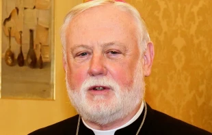 Vatican Archbishop Paul Gallagher in 2018. Bundesministerium für Europa, Integration und Äußeres via Wikimedia (CC BY 2.0).