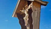 A wooden crucifix