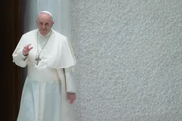 Pope Francis during his general audience in Paul VI Hall on January 26, 2022.