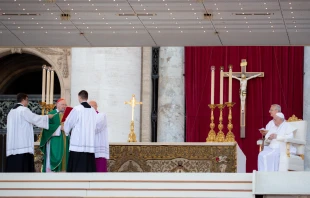 Cardinal Kevin Farrell celebrated Mass for the World Meeting of Families 2022 on June 25, 2022. Daniel Ibanez/CNA