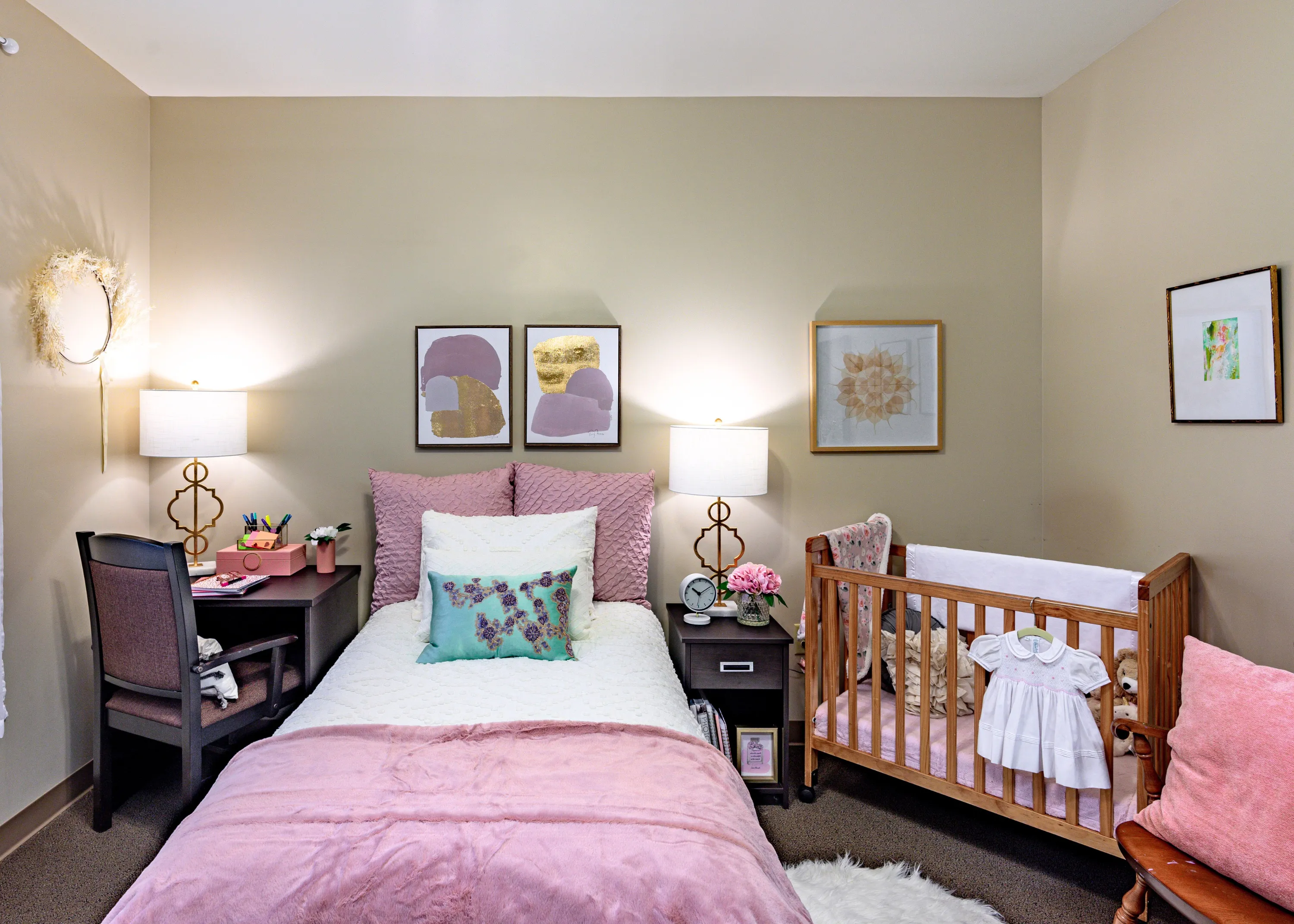 A room at MiraVia maternity home in North Carolina is ready to welcome an expectant mother and her child.?w=200&h=150