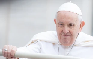 Pope Francis in St. Peter’s Square on March 8, 2023. Daniel Ibáñez/CNA