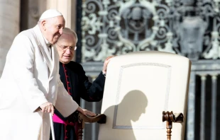 Pope Francis' General Audience in St. Peter's Square on March 29, 2023. Daniel Ibanez/CNA