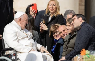 Pope Francis' General Audience in St. Peter's Square on March 29, 2023. Daniel Ibanez/CNA