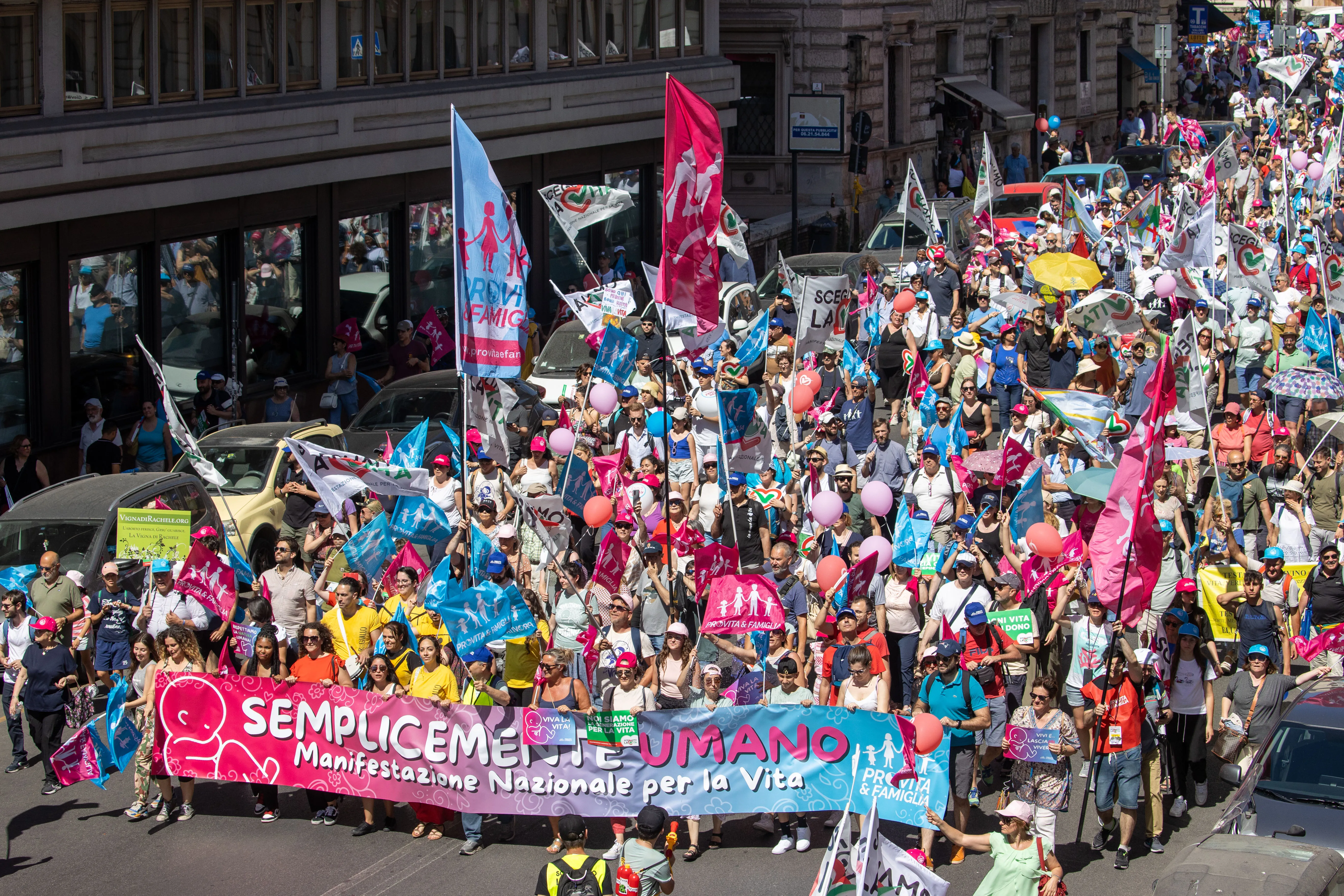 Thousands of people from across Italy braved the summer heat to join the national Demonstration for Life in Rome on the afternoon of June 22, 2024.?w=200&h=150