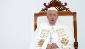 Pope Francis celebrates a Papal Mass at Gelora Bung Karno Stadium in Jakarta on Thursday, Sept. 5, 2024.