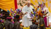 Pope Francis visits the Caritas Technical Secondary School in Port Moresby, Papua New Guinea, Sept. 7, 2024.