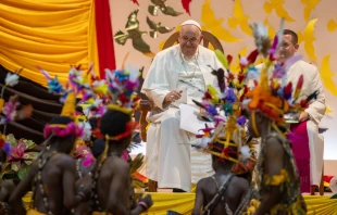 Pope Francis visits the Caritas Technical Secondary School in Port Moresby, Papua New Guinea, Sept. 7, 2024. Credit: Daniel Ibáñez/CNA