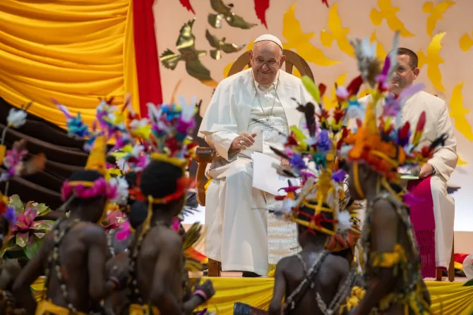 Pope Francis visits the Caritas Technical Secondary School