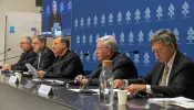 Organizers discuss the upcoming second session of the Synod on Synodality at a press conference at the Holy See Press Office on Monday, Sept. 16, 2024.