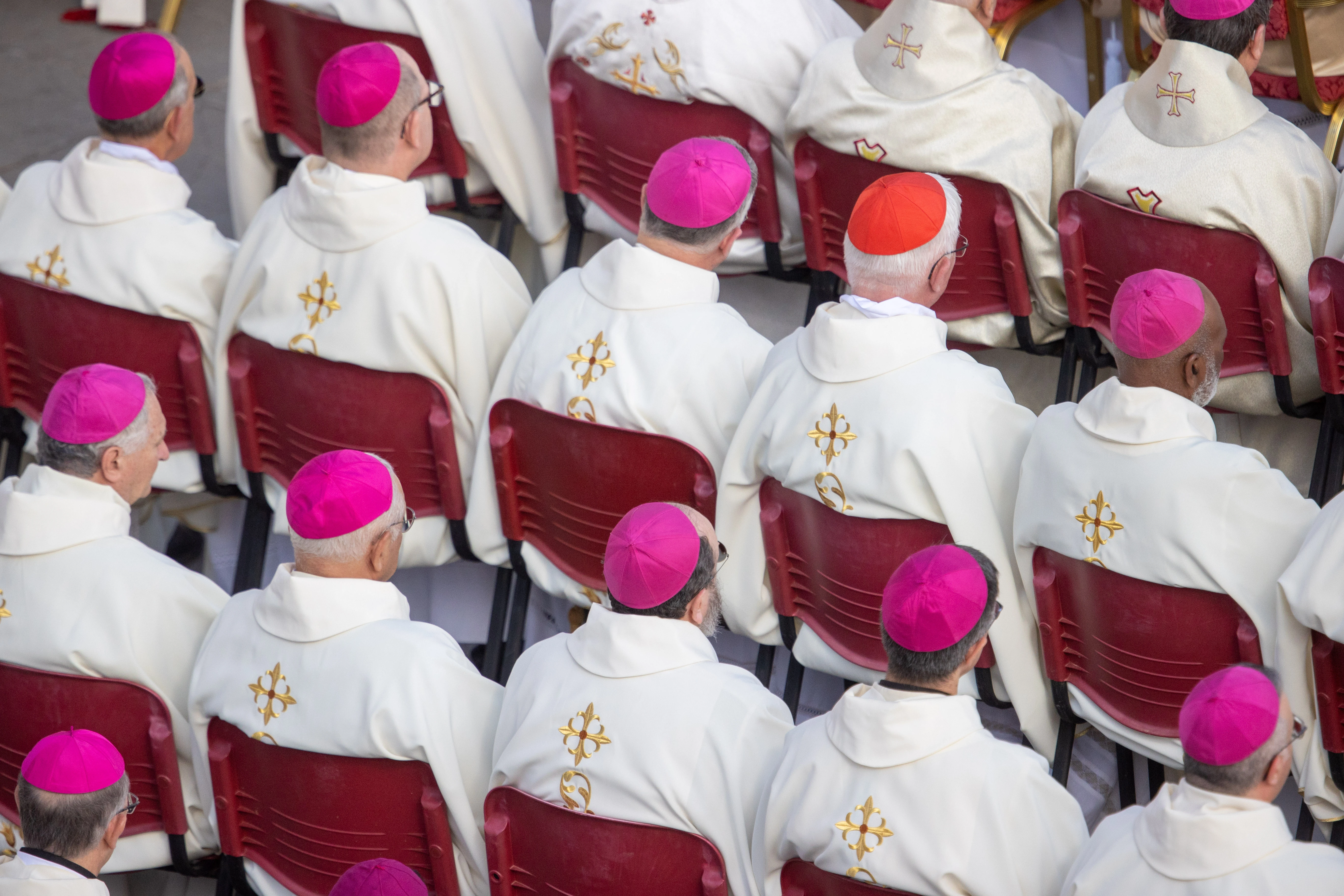 Bishops and cardinals concelebrate Mass with Pope Francis to open the second assembly of the Synod on Synodality on Oct. 2, 2024, in St. Peter’s Square.?w=200&h=150