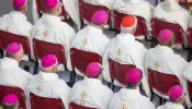 Bishops and cardinals concelebrate Mass with Pope Francis to open the second assembly of the Synod on Synodality on Oct. 2, 2024, in St. Peter’s Square.