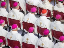 Bishops and cardinals concelebrate Mass with Pope Francis to open the second assembly of the Synod on Synodality on Oct. 2, 2024, in St. Peter’s Square.