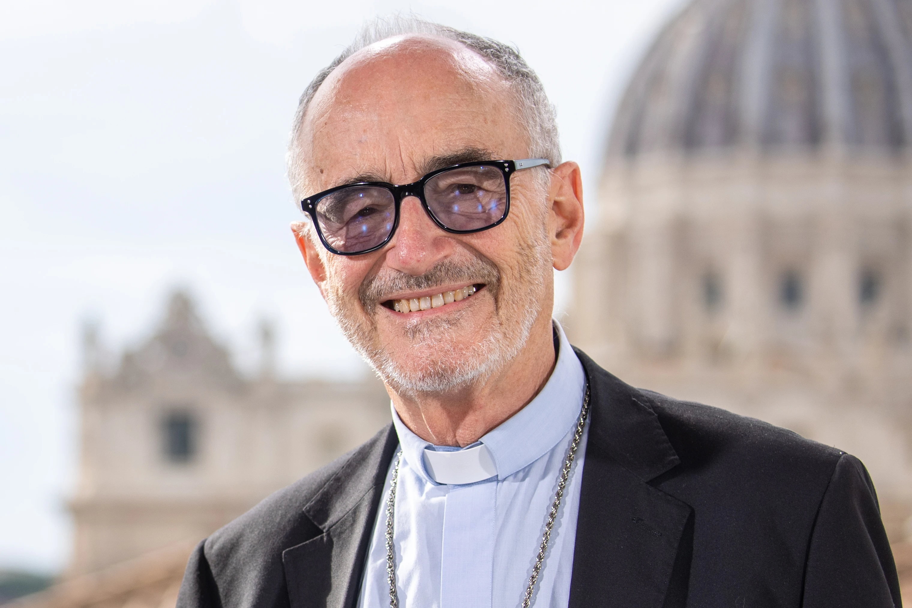 Cardinal Michael Czerny, SJ, on the set of EWTN News live from at the Synod on Synodality, Oct. 22, 2024.?w=200&h=150