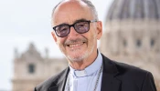 Cardinal Michael Czerny, SJ, on the set of EWTN News live from at the Synod on Synodality, Oct. 22, 2024.