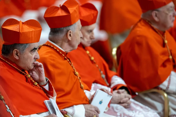 Cardinals attend the consistory ceremony at St. Peter's Basilica, Vatican City, De