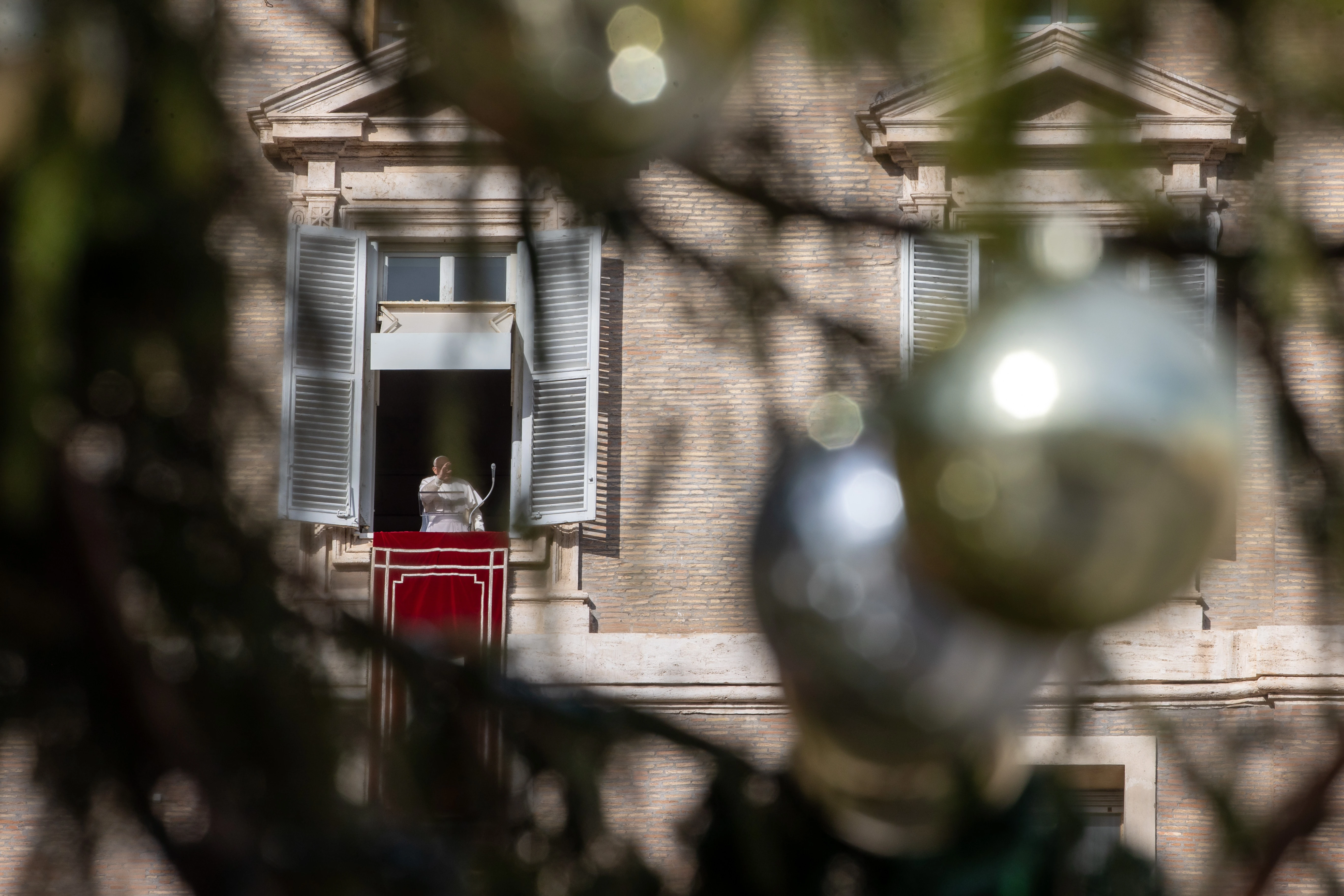 Pope Francis prays the Angelus on the feast of the Immaculate Conception, Dec. 8, 2024.?w=200&h=150