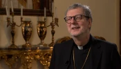 Cardinal Claudio Gugerotti, prefect of the Vatican’s Dicastery for the Eastern Churches, speaks with EWTN News during an interview at the Vatican on Dec. 11, 2024.