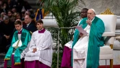 Pope Francis delivers his homily during the Jan. 26, 2025, Mass for Word of God Sunday at St. Peter’s Basilica.