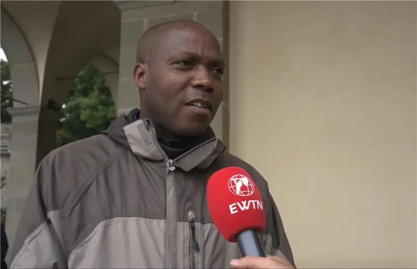 Brother Benoit, a Franciscan studying in Rome, from Burundi. Credit: Anthony Johnson EWTN/CNA