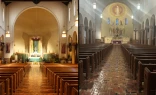 St. Benedict Church in Baltimore, Maryland (left) and St. Benedict Church in Richmond, Virginia.