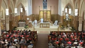 A confirmation Mass is held at St. Mary's Parish on Saturday, Sept. 21, 2024, in Franklin, Massachusetts.