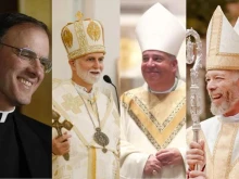 Left to right: Father Timothy Gallagher, Archbishop Borys Gudziak, Archbishop Nelson Perez, Archbishop Alexander Sample.