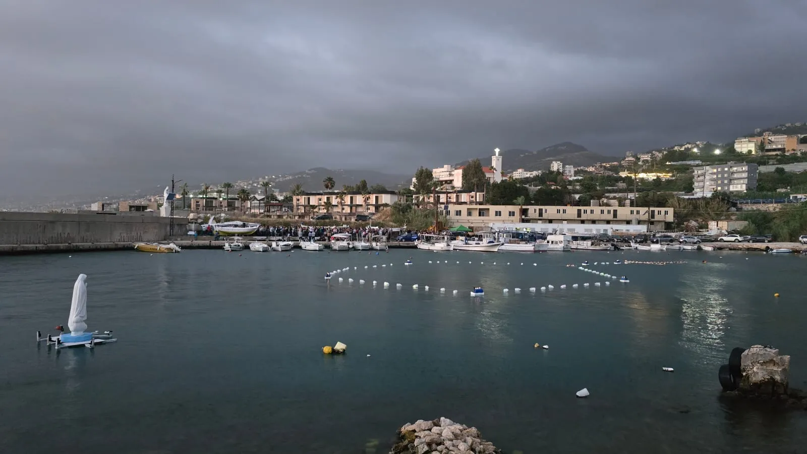 Joe Abdel Sater, a swimming instructor in the seaside town of Bouar, Lebanon, built the world's largest rosary on the ocean. With the help of family and friends, his vision took shape and was launched on May 11, 2024, during the feast of Our Lady of the Seas.?w=200&h=150