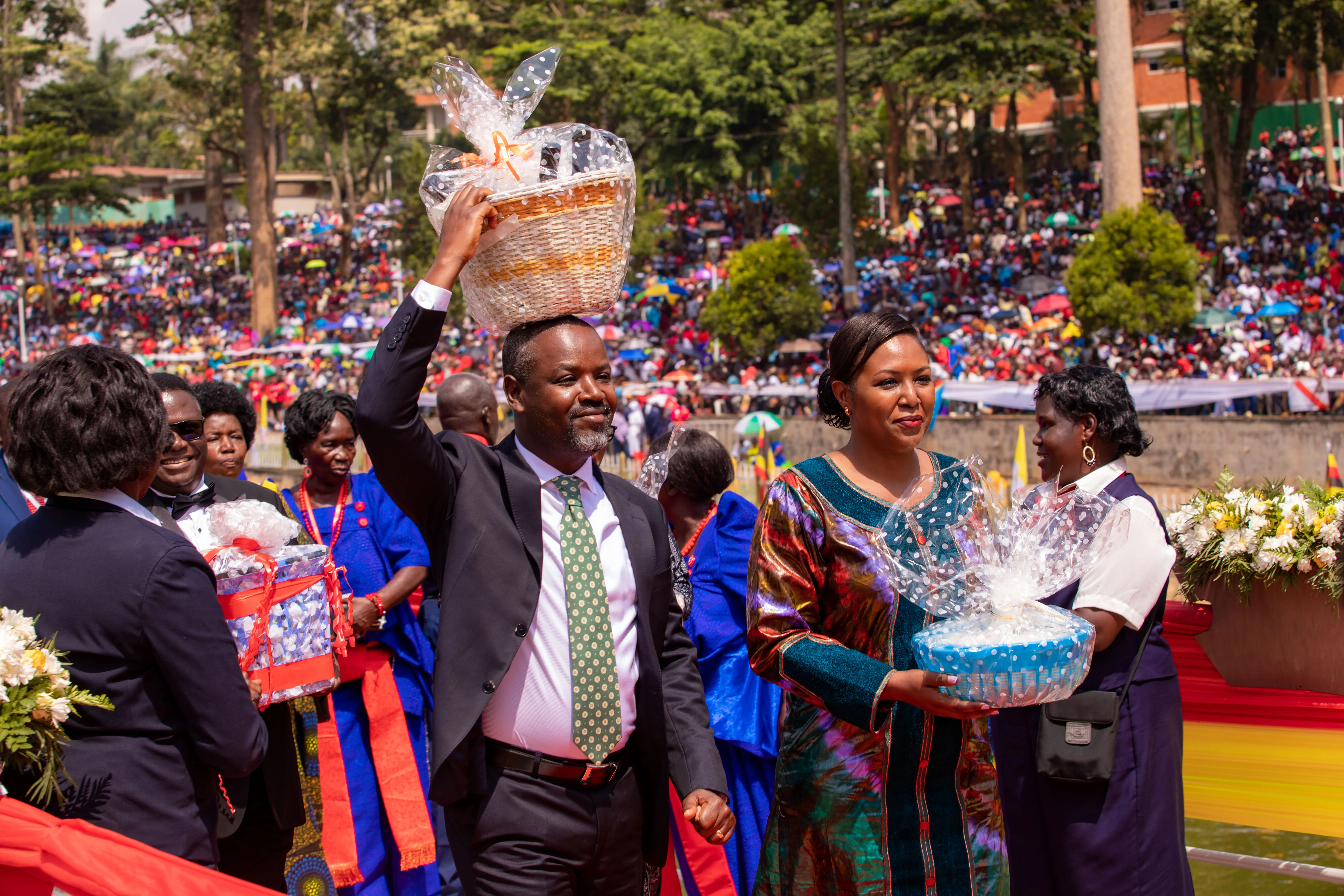 Believers gather at the Namugongo Shrine in Uganda for this year’s Martyrs’ Day Pilgrimage on June 3, 2024, where the country's president, Yoweri Kaguta Museveni, urged them to be at the forefront of fostering peace in the East African region. Museveni lauded Christians and other believers in the country for "embracing unity" and fostering religious tolerance.?w=200&h=150